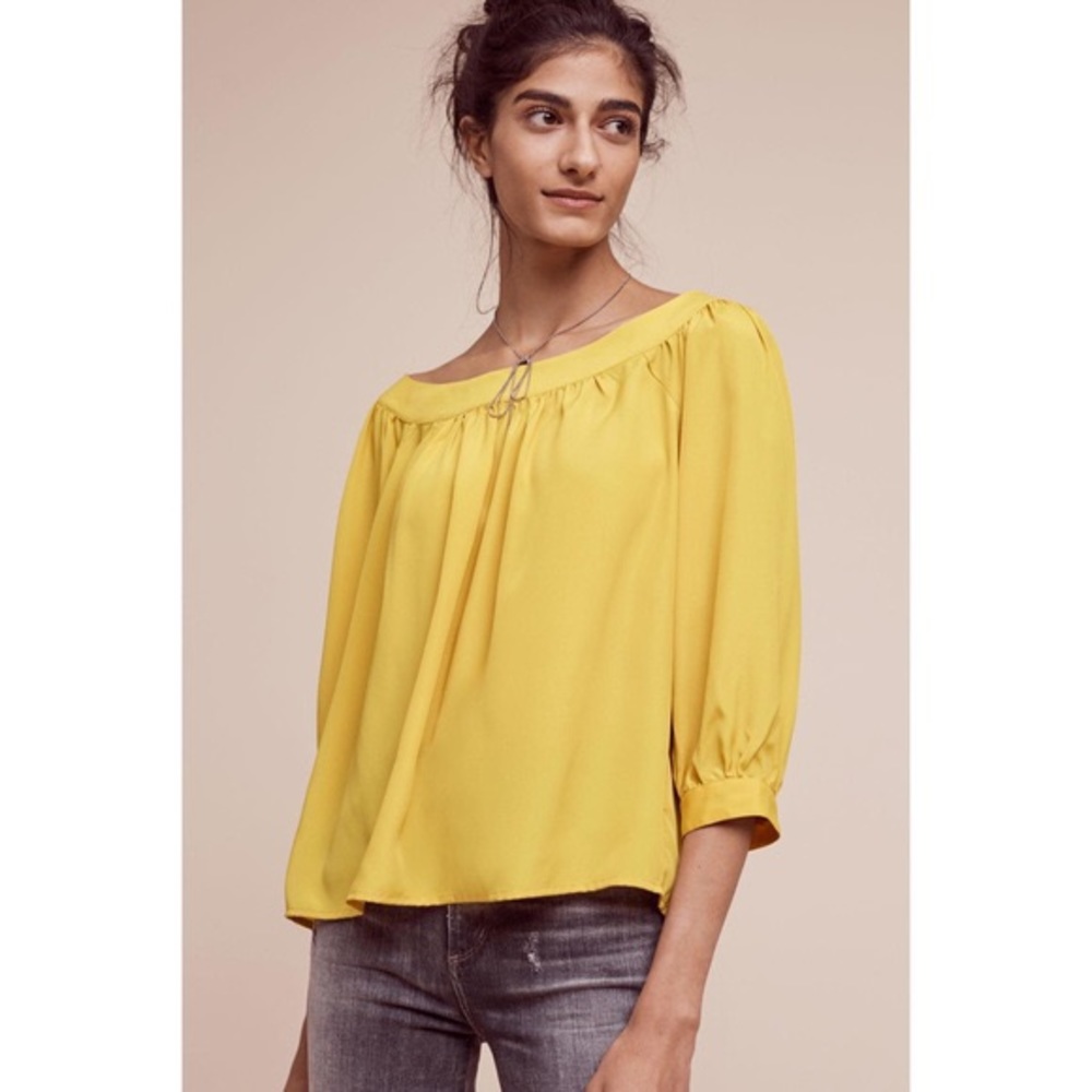Anthropologie - Maeve “Yanna” Blouse in Yellow